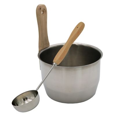 Sauna-Set Schüssel und Schöpfkelle