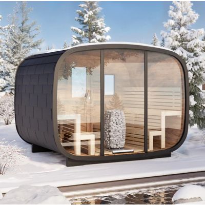 Fass-Sauna OVAL für 8 Personen