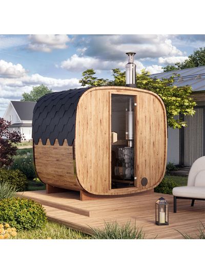 Fass-Sauna 1.7m quadratisch